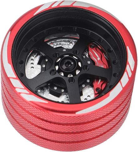 Vgeby Metal RC Handwheel ، جهاز التحكم عن بُعد عجلات Aluminy Alumoy RC Wheel for Sanwa لـ NB4 لسيارة RC (النوع C) in Saudi Arabia