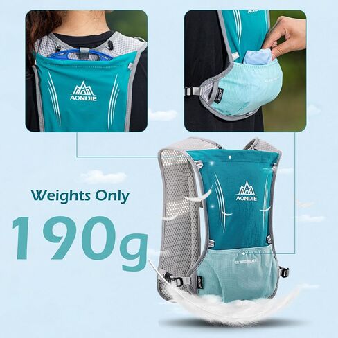 Triwonder 5L Runny Hydration Stest Pack Pack Pack for Women Men 5.5L Runner Trail Race Marathlon Triathlon ركوب الدراجات الصالحة المشي لمسافات طويلة in Kuwait