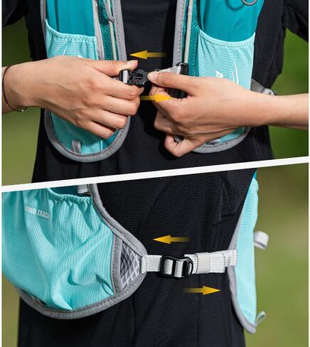 Triwonder 5L Runny Hydration Stest Pack Pack Pack for Women Men 5.5L Runner Trail Race Marathlon Triathlon ركوب الدراجات الصالحة المشي لمسافات طويلة in Kuwait