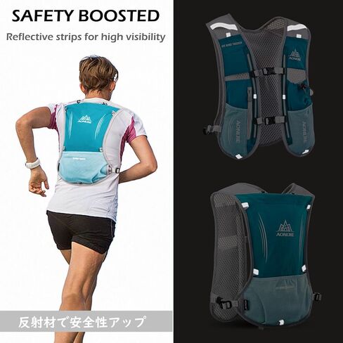 Triwonder 5L Runny Hydration Stest Pack Pack Pack for Women Men 5.5L Runner Trail Race Marathlon Triathlon ركوب الدراجات الصالحة المشي لمسافات طويلة in Kuwait