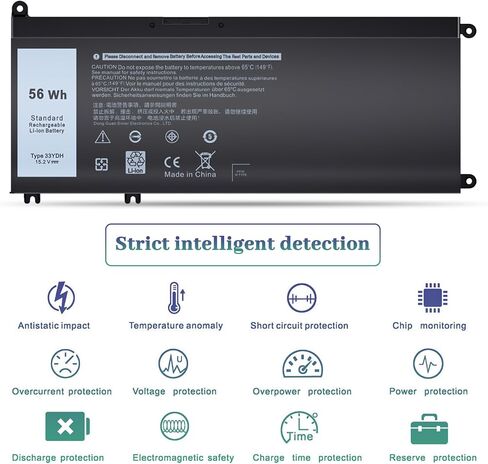 yrdd6 بطارية الكمبيوتر المحمول 42WH استبدال Dell Inspiron 14 15 3000 5000 3493 3582 3583 3584 3593 3793 5480 5481 5482 5485 5490 5491 5493 5581 5590 5591 5593 5594 VM732 1VX1H in Saudi Arabia