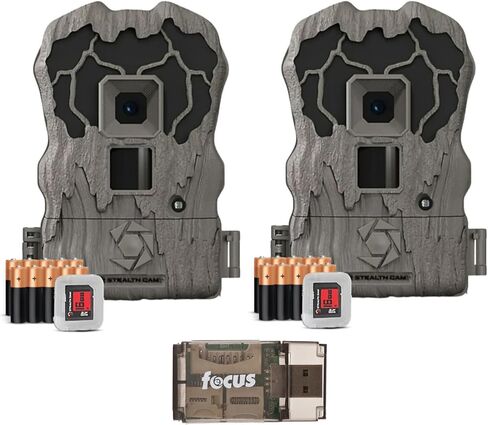 Stealth Cam Browtine 20MP Trail/Game Camera with 720P HD Video, 0.8s Trigger Speed, 60 Feet Flash, Night Mode, and 1-3 Image Burst - Camo (4 Pack) in Saudi Arabia