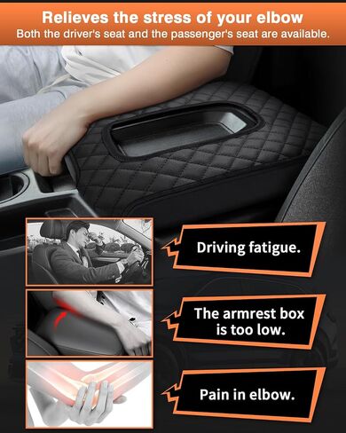 Center Console Cover for Honda CRV 2023 2024 2025 2026 Accessories CRV Armrest Cover Center Console Cushion Pad Leather Miiddle Console Lid Armrest Seat Box Cover Protector Anti-Scratch in Saudi Arabia