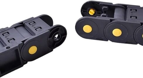 Transmission Chain of Power Fully-Enclosed Cable Plastic Drag Chains Wire Carrier with End Connectors for CNC Router Machine Tool Parts Towline Transmission Chain of Power(25X38L_TYPEC) in Saudi Arabia