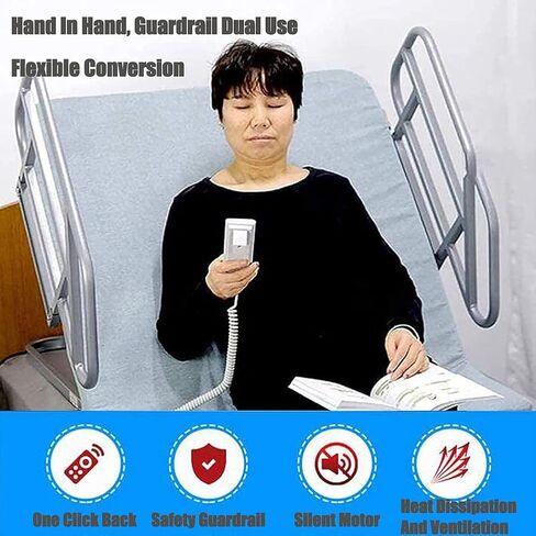 Elderly Electric Auxiliary Nursing Bed Backrest, Household Paralyzed Patients Electric Aided Assist Mattress, Automatic Lifting Nursing Mattress, for Neck Head and Waist Support in Saudi Arabia