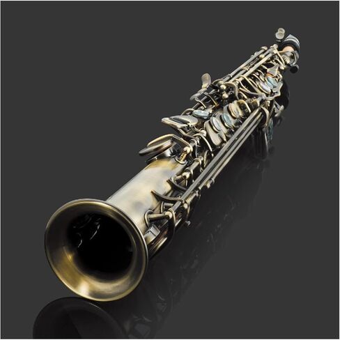 B-flat ساكسفون النحاس الأخضر البرونزي اللون الأساسي اللؤلؤ المفاجئ الطالب المنحوت بالكامل ساكسفون المبتدئين in Kuwait