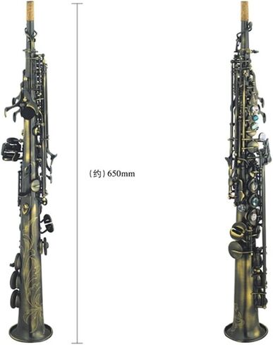 B-flat ساكسفون النحاس الأخضر البرونزي اللون الأساسي اللؤلؤ المفاجئ الطالب المنحوت بالكامل ساكسفون المبتدئين in Kuwait