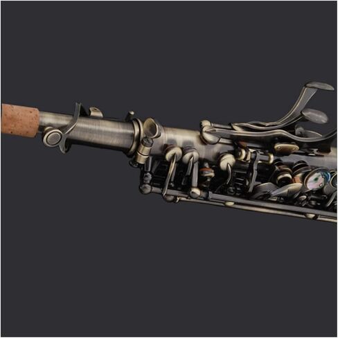 B-flat ساكسفون النحاس الأخضر البرونزي اللون الأساسي اللؤلؤ المفاجئ الطالب المنحوت بالكامل ساكسفون المبتدئين in Kuwait