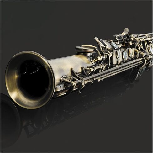 B-flat ساكسفون النحاس الأخضر البرونزي اللون الأساسي اللؤلؤ المفاجئ الطالب المنحوت بالكامل ساكسفون المبتدئين in Kuwait