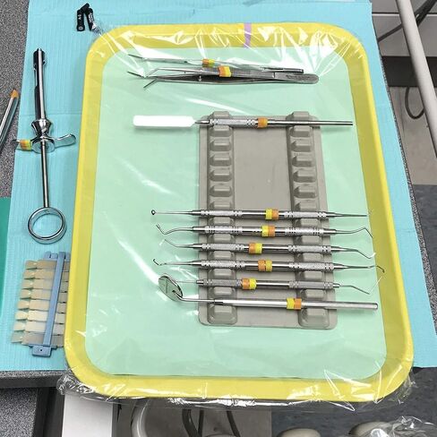 Dental Tray Covers, Disposable Clear Plastic Sleeve, Ritter Size B 10.5" x 14", Box of 500 in Saudi Arabia