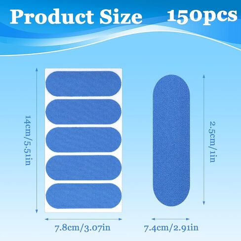 150 PCS البولينج الإبهام الإبهام لاصق البولينج شريط أصابع البولينج الأداء وقائي للاعبين ممارسة الرياضة قبل قطع 2.91 × 1 في in Saudi Arabia