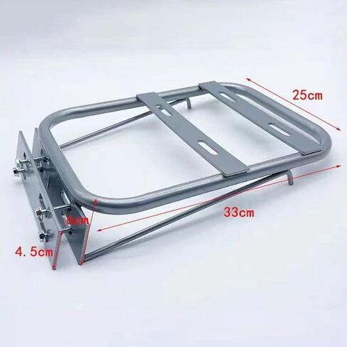 Rear Cargo Rack for Electric Motorcycles, Black in Saudi Arabia