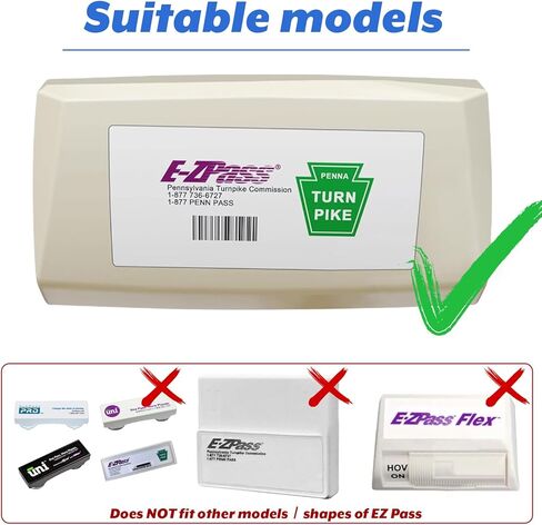 EZ Pass Organizer Holder with Strap, Toll Transponder Holder for EZ Pass Mini/iPass, Easy to Install and Remove, Fits Car Rearview Mirror in Saudi Arabia