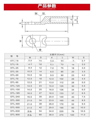كتل طرفية النحاس والألومنيوم DTL (DTL-240GB) in Kuwait