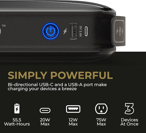 HALO Bolt Ultimate 3 Portable Car Battery Jump Starter | 130 PSI Air Compressor, 55.5Wh USB Power Bank, Large Display, Emergency Floodlight & Charger, Jumps Cars SUVs & Trucks, Inflates Tires — Cobalt in Kuwait