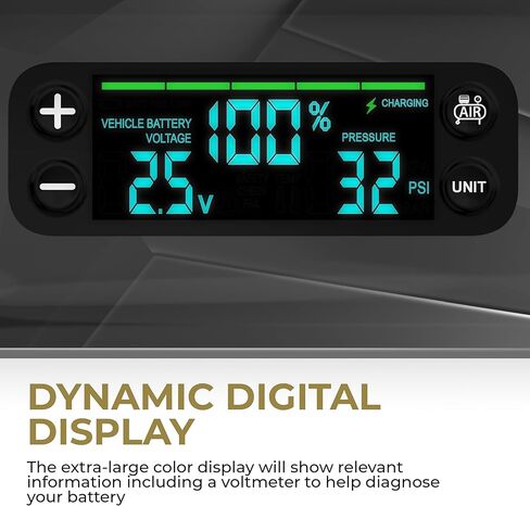 HALO Bolt Ultimate 3 Portable Car Battery Jump Starter | 130 PSI Air Compressor, 55.5Wh USB Power Bank, Large Display, Emergency Floodlight & Charger, Jumps Cars SUVs & Trucks, Inflates Tires — Cobalt in Kuwait