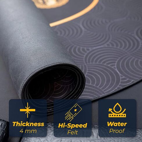 Triton Premium Portable Poker Table Mat 10 Player Blue - Multi-Spandex Fabric Rubber Portable Poker Game Mat with Zippered Oxford Fabric Carry Bag - 80" L x 38" W in Saudi Arabia