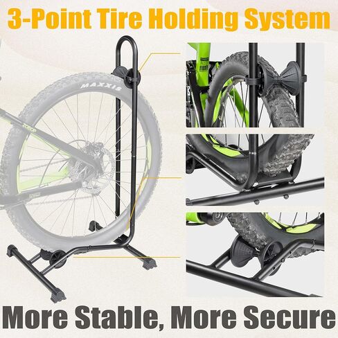 BikeHand Bike Floor Stand Parking Rack Stand - for 24"-29" Mountain MTB & Road Bikes Bicycles Indoor Outdoor Garage Storage - Fat Bike for 1 Bike in Saudi Arabia