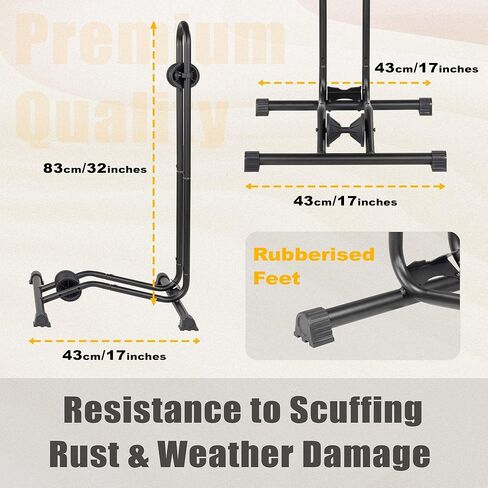 BikeHand Bike Floor Stand Parking Rack Stand - for 24"-29" Mountain MTB & Road Bikes Bicycles Indoor Outdoor Garage Storage - Fat Bike for 1 Bike in Saudi Arabia