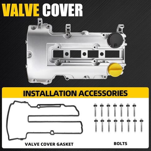 MILIPARTS Aluminum Valve Cover Set Compatible with 2011-2021 Chevy Cruze Sonic Volt Trax Buick Encore Cadillac ELR 1.4L Replaces Parts 55573746 25203036 in Kuwait
