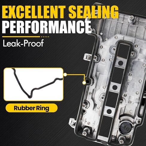 MILIPARTS Aluminum Valve Cover Set Compatible with 2011-2021 Chevy Cruze Sonic Volt Trax Buick Encore Cadillac ELR 1.4L Replaces Parts 55573746 25203036 in Kuwait