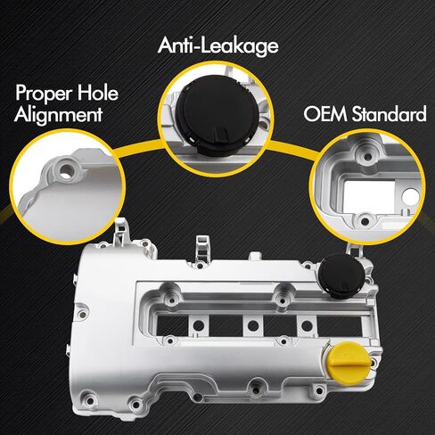 MILIPARTS Aluminum Valve Cover Set Compatible with 2011-2021 Chevy Cruze Sonic Volt Trax Buick Encore Cadillac ELR 1.4L Replaces Parts 55573746 25203036 in Kuwait