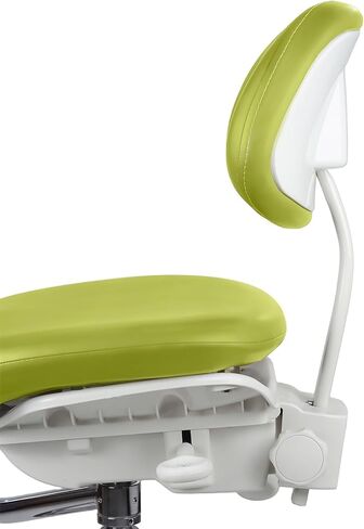 XUX Medical Ergonomic Dental Dynamic Seat Chair Doctor Stool Microfiber Leather with Foot Control 360° Rotation Armrest Parrot in Kuwait