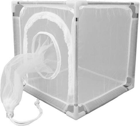 Fly Mesh Cage Nylon Detachable Outdoor Plant Fly Observation Cage with Stainless Steel Pipe for Hatching Breeding White Material 100 Mesh Nylon Net Stainless Steel Pipe Plastic in Saudi Arabia