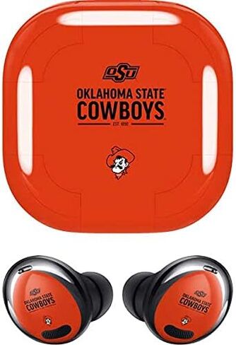 Skinit Decal Audio Skin Compatible with Galaxy Buds Pro - Officially Licensed Oklahoma State University Black Jersey Design in Saudi Arabia