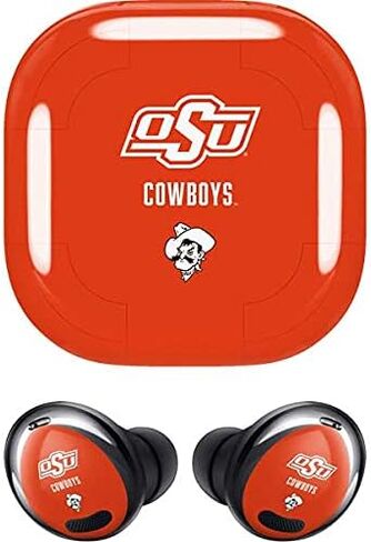 Skinit Decal Audio Skin Compatible with Galaxy Buds Pro - Officially Licensed Oklahoma State University Black Jersey Design in Saudi Arabia