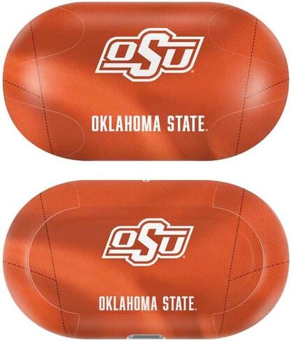 Skinit Decal Audio Skin Compatible with Galaxy Buds Plus - Officially Licensed Oklahoma State University Split Jersey Design in Saudi Arabia
