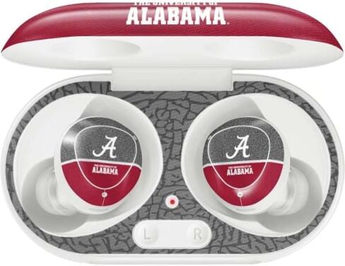 Skinit Decal Audio Skin Compatible with Galaxy Buds Plus - Officially Licensed University of Alabama White Jersey Design in Saudi Arabia