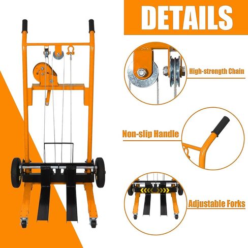 مواد حاملة الحاملة مواد البليت الهاوية ، مكدس يدوي ، 440 رطلا ، 35.4 "أقصى رفع ، شاحنة البليت الهيدروليكية dolly ، العجلات دوارة رفع طاولة الجدول ، 9.1" العجلات المطاطية شوكية مع منصة فولاذية in Kuwait