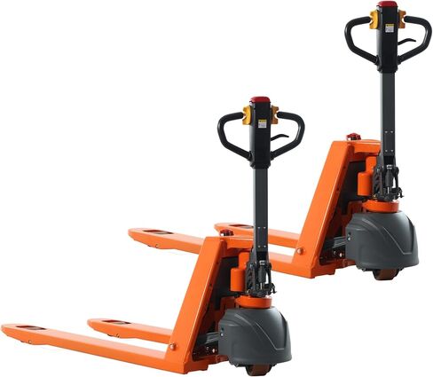 T Tory Carrier Electric Plalet Jack ، شاحنات البليت التي تعمل بالبطارية الليثيوم 48 "x27" ، حجم الشوكة ، شاحنة رفع البليت الآلية 3300 رطل للمصنع ، المستودع ، السوبر ماركت ، مقبض متعدد الوظائف in Kuwait