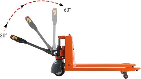 T Tory Carrier Electric Plalet Jack ، شاحنات البليت التي تعمل بالبطارية الليثيوم 48 "x27" ، حجم الشوكة ، شاحنة رفع البليت الآلية 3300 رطل للمصنع ، المستودع ، السوبر ماركت ، مقبض متعدد الوظائف in Kuwait