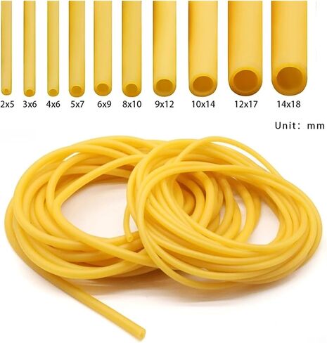 1~10M Natural Latex Rubber Tubing Tube ID 1.6~18mm OD 3.2~22mm Speargun Band Slingshot Catapult Tube Rubber Hose Tension Belt(2 meters,ID 10mm x OD 14mm) in Saudi Arabia