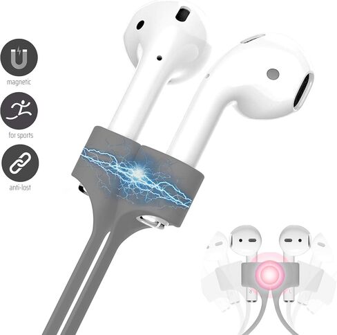 Ultra Magnetic Airpod Pro Strap Strap Cord Sports Lanyard متوافق مع AirPods 3rd 2nd Generation Pro 3 2 1 (الأخضر) in Saudi Arabia