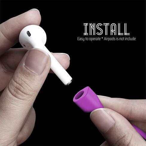 Ultra Strong Magnetic Airpod Pro Strap Anti-Lost Cord Sports Lanyard Compatible with Airpods 3rd 2nd Generation Pro 3 2 1 (Green) in Kuwait