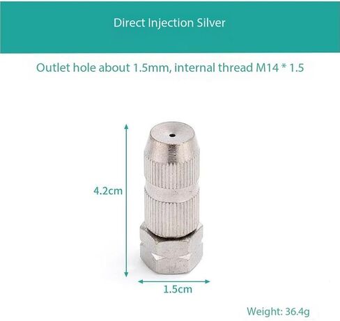 فوهة مروحة عالية الضغط ، فوهة قابلة للتعديل من النحاس 5 مم M14 × 5 مم مع حزمة الغسالة O-Ring من 2-10 أحجام متعددة (فوهة الكوع النحاسي ، 5pc) in Kuwait