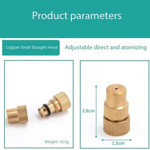 High Pressure Fan Nozzle, Brass Adjustable Nozzle 5mm M14x5mm with Washer O-Ring Pack of 2-10 Multiple Sizes(Brass Elbow Nozzle,5pc) in Saudi Arabia