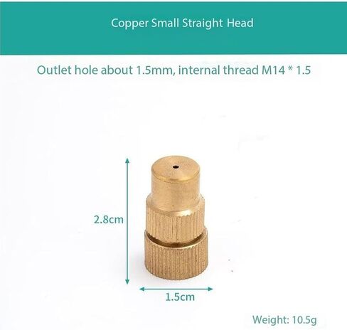 High Pressure Fan Nozzle, Brass Adjustable Nozzle 5mm M14x5mm with Washer O-Ring Pack of 2-10 Multiple Sizes(Brass Elbow Nozzle,5pc) in Saudi Arabia