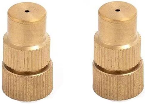 High Pressure Fan Nozzle, Brass Adjustable Nozzle 5mm M14x5mm with Washer O-Ring Pack of 2-10 Multiple Sizes(Brass Elbow Nozzle,5pc) in Saudi Arabia