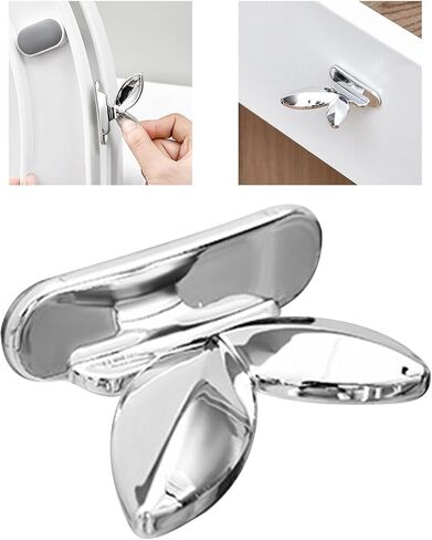 Toilet Lid Lifter Hygienic Adhesive Handle Touch Toilet Seat Cover Lifter for Home Office Hotel ABS Material 2 Pack in Saudi Arabia