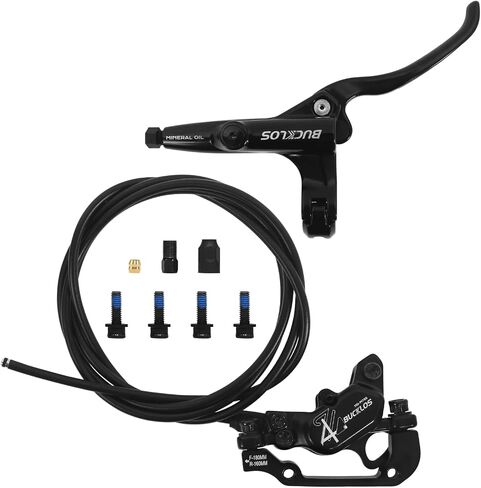 Bucklos HD-M735 MTB 4 مجموعة فرامل القرص الهيدروليكية المكابس ، الدراجة الجبلية اليسرى الأمامية 850 ملم الخلفية اليمنى 1630 ملم من سبيكة الألومنيوم من الألواح لدراجة ebike/قابلة للطي/الدهون (مسبقًا) in Kuwait