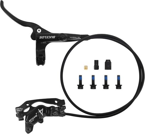Bucklos HD-M735 MTB 4 مجموعة فرامل القرص الهيدروليكية المكابس ، الدراجة الجبلية اليسرى الأمامية 850 ملم الخلفية اليمنى 1630 ملم من سبيكة الألومنيوم من الألواح لدراجة ebike/قابلة للطي/الدهون (مسبقًا) in Kuwait