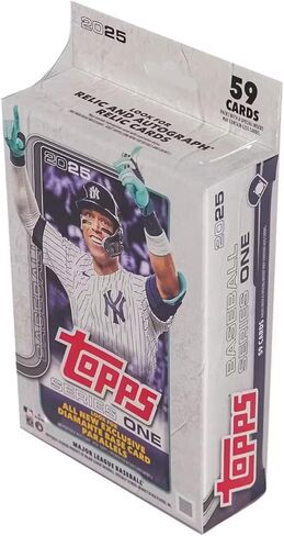 Topps 2025 Series 1 Baseball Trading Card Hanger Box (59 Cards) in Saudi Arabia