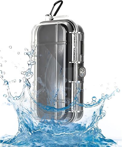 Waterproof Storage Case, Outdoor Sports Survival Equipment Sealed Box Dustproof Pressure Proof Dry Boxes for EDC Tools, Phone, Keys, Clear, New professional Sealed Box (Medium) in Saudi Arabia