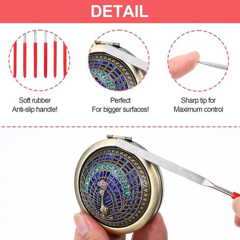 10 PCS File Diamond Needle File 3 × 140mm Mini Mini Metal Riffler Files Miniature and Model Hand File Tools Mewert in Kuwait