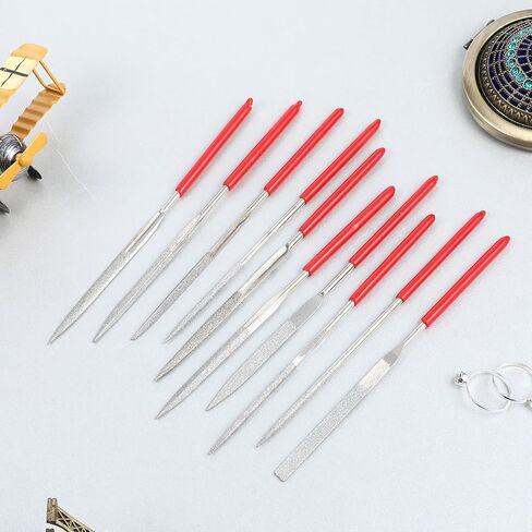 10 PCS File Diamond Needle File 3 × 140mm Mini Mini Metal Riffler Files Miniature and Model Hand File Tools Mewert in Kuwait