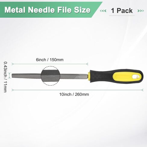 4-Pack Triangular Metal File 12 Inch, High Carbon Steel Diamond Hand W PVC Grip Handle for Wood/Metal/Ceramic/Glass/Stone/Jewelry/Tile/Model/DIY/Sharpening File in Saudi Arabia